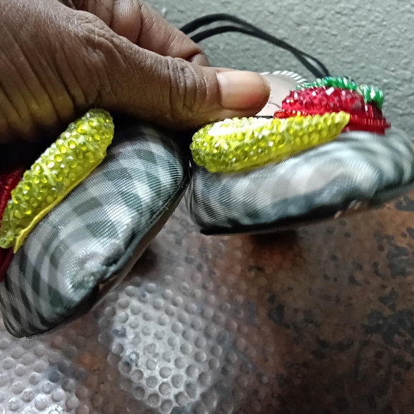 Betsey Johnson Sz. 10 Laney Fruit Slingback Mesh Pumps - Picture 9 of 16